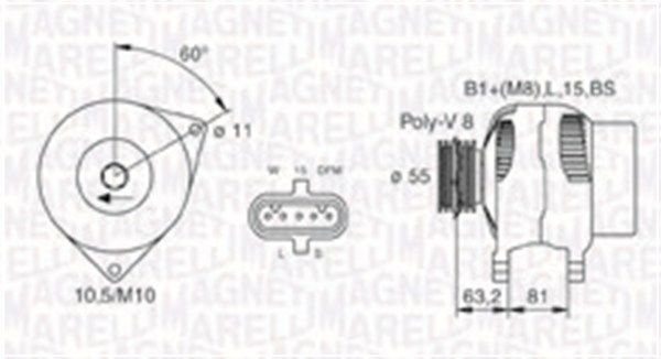 MAGNETI MARELLI Laturi 063731699010